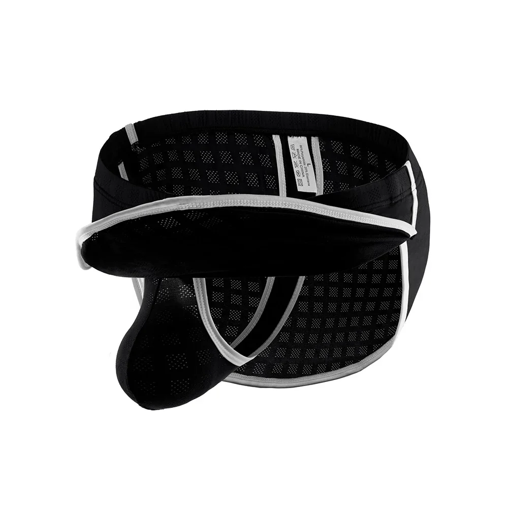 Men Arrow Pants Separate Pouch Trunks Briefs Comfy Layered Underpants Tangas Underwear Mesh Stretchshorts