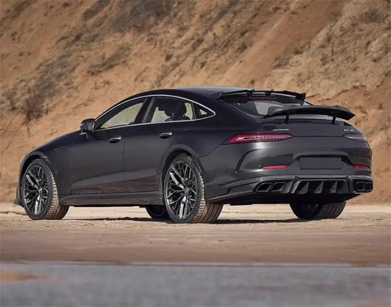 لمرسيدس بنز AMG GT50 GT53 GT43 2018-2023 ReaI ألياف الكربون الوفير الجبهة الشفة الخلفية الشفة الجانبية التنانير الرياح سكين سبويلر عدة