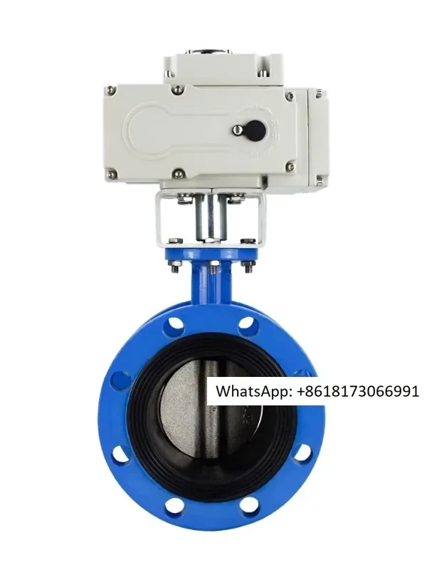 Shanghai Hugong Lianggong Electric Flange Butterfly Valve D941X-16Q Cast Iron Soft Seal Switch Explosion proof Adjustment 220V