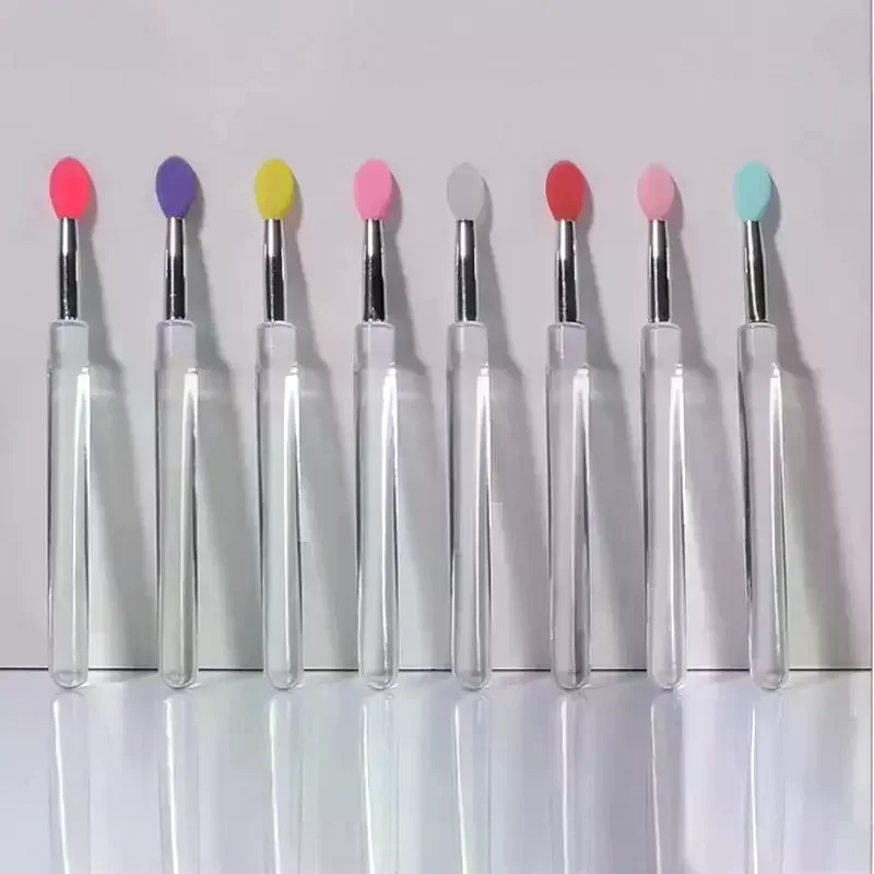 1 Pack Silicone Lip Brushes With Soft Tip Dustproof Cover For Daily Makeup Travel Lip Gloss Use