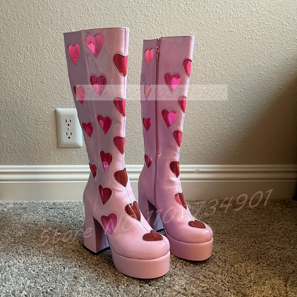 Bottes hautes à plateforme pou - Street Fashion Y2K avis et prix