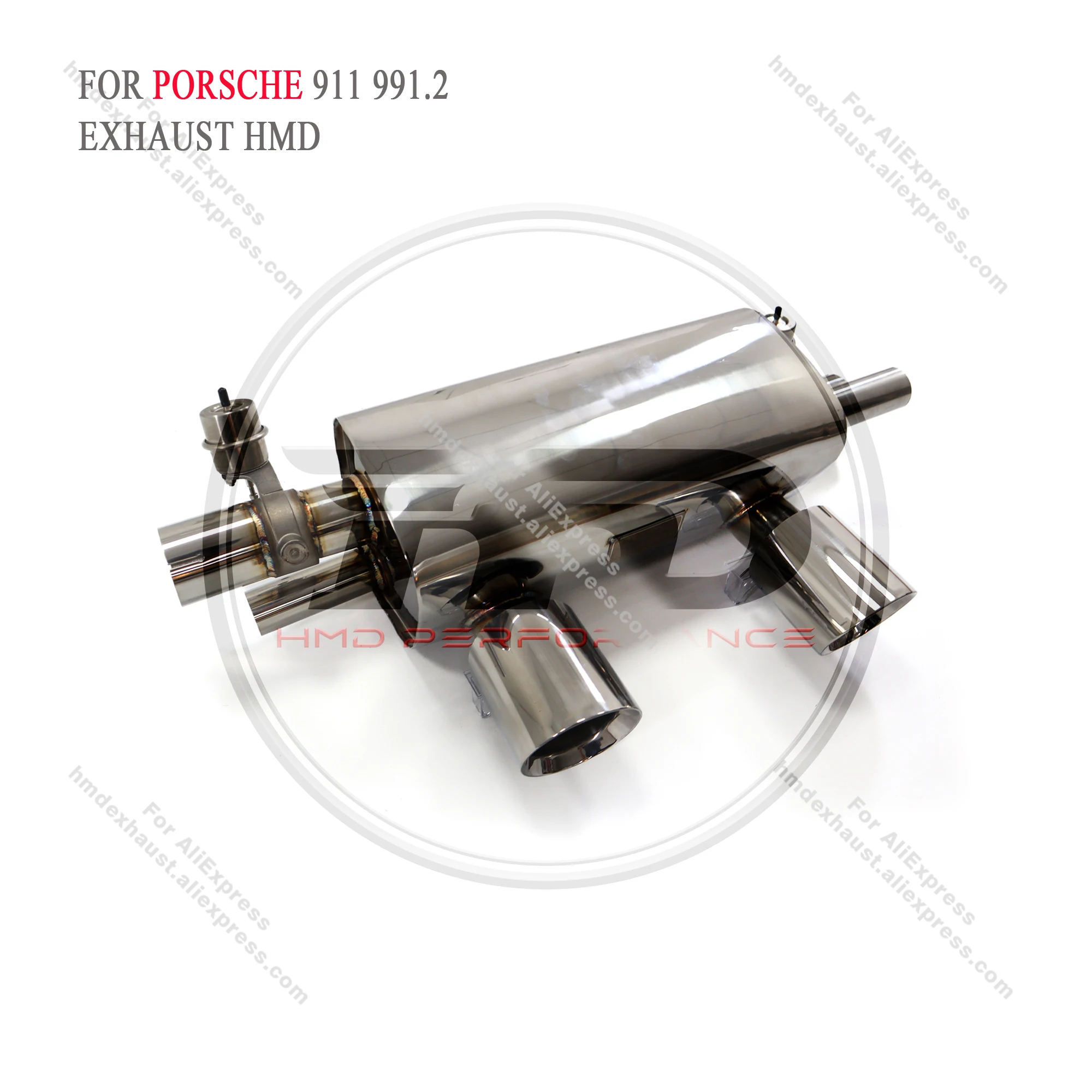 For Porsche 911 991.2 Carrera GTS 3.0T Valve Muffler HMD Stainless Steel Exhaust System Performance Catback And Downpipe