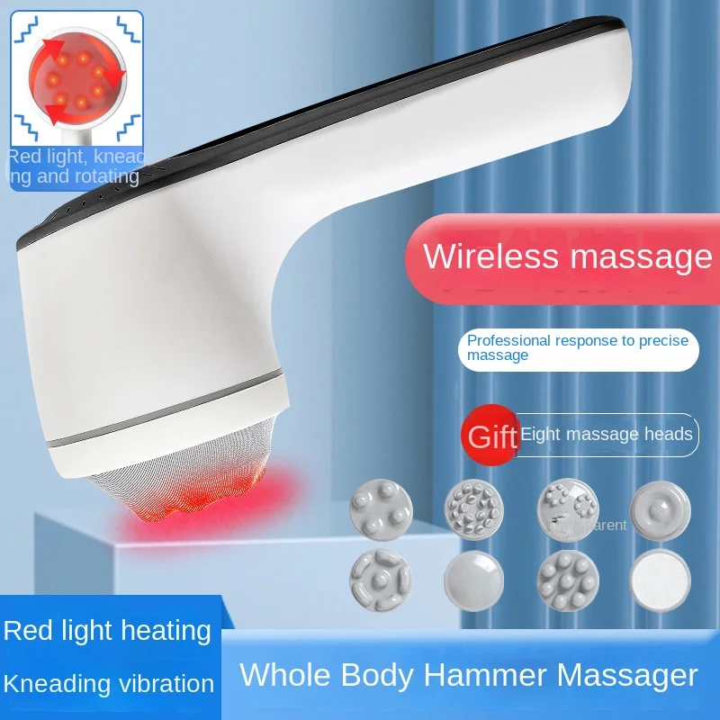 Multifunctional massager, vibrating massage stick, electric massage hammer, kneading and hammering integrated