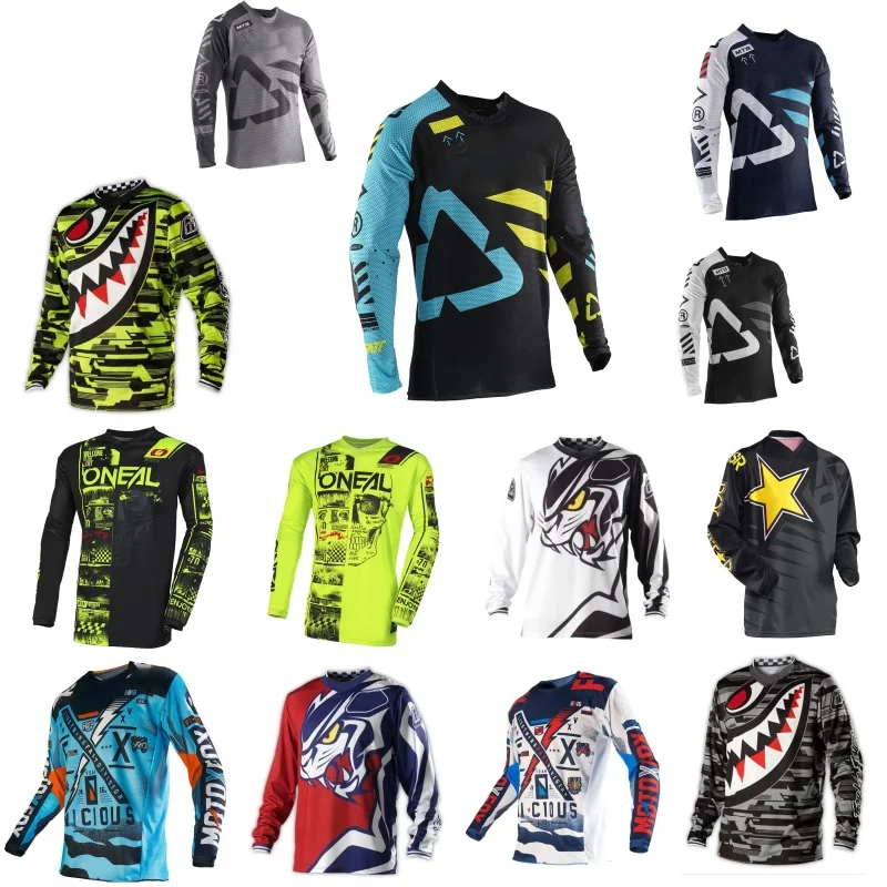 

Motocross Mountain Enduro Bike Clothing BMX long man cycling jersey Bicycle Moto Downhill Women Men Cycling Jersey MTB Shirts