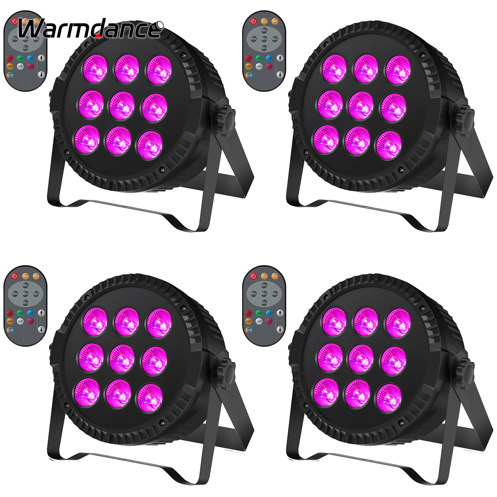 rgbw 9led par light effect projector controle remoto para ktv teatro auditorio palco bar concerto pcs set 01