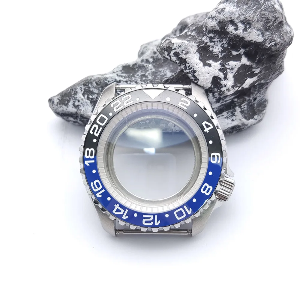 Dive Watch Case 42mm Nh35 Case Stainless Steel for NH35 NH36 Movement 28.5 dial Transparent Back Cover 22mm Strap Watch Box