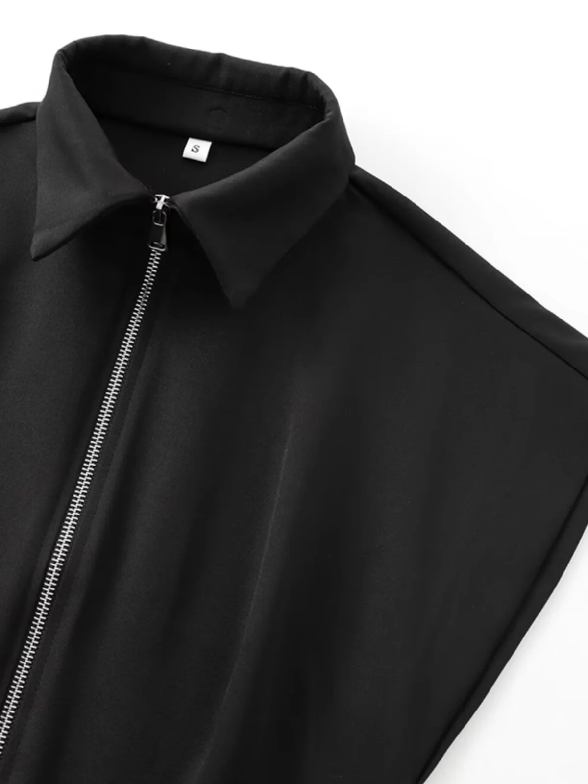 Street Sle otoño nueva llegada mujer Casual Faion cremallera Dr sin Sves cuello vuelto de una sola pieza