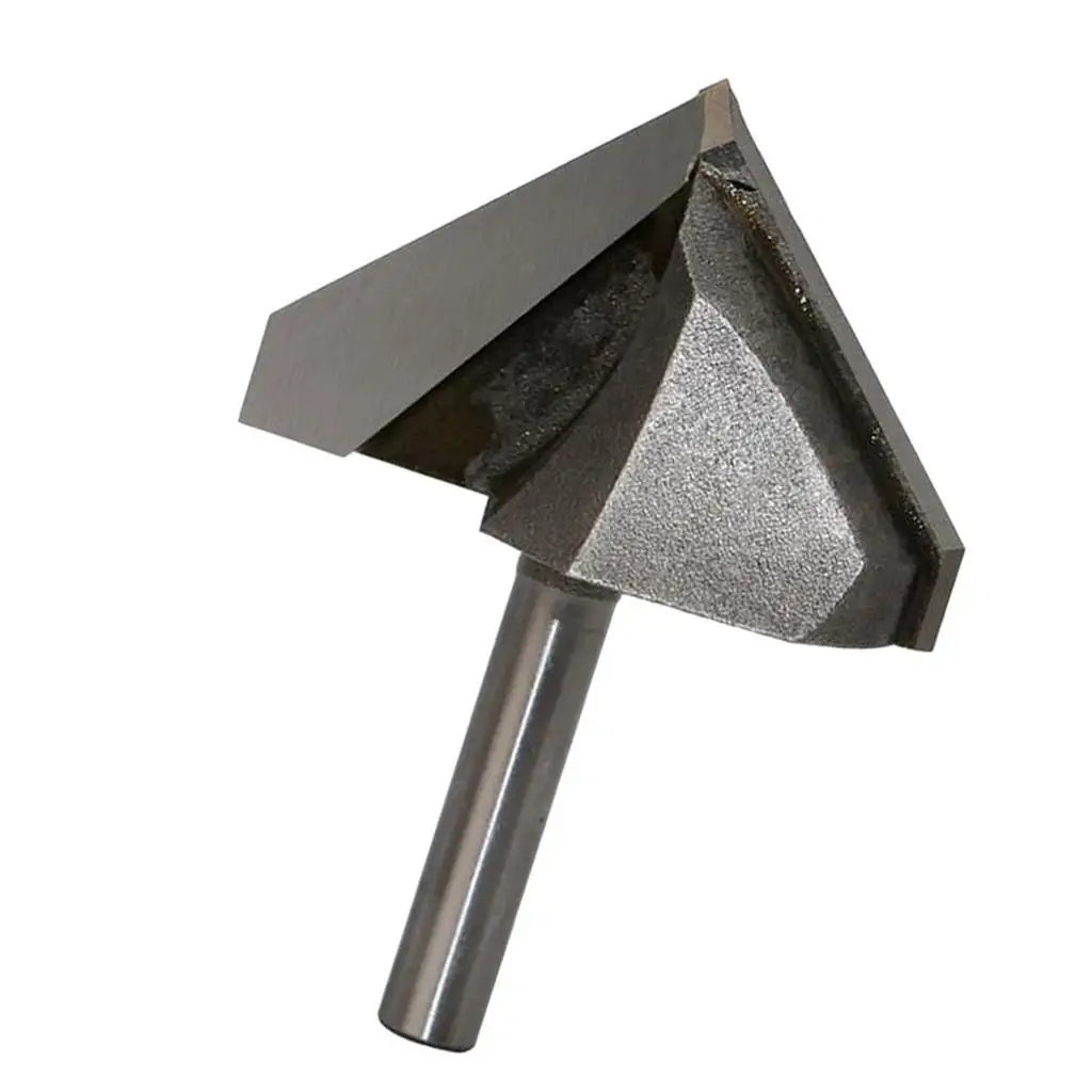 Bit Alur V Diameter 90 Derajat 1/4 x 1-3/4 Inci - Alat Ukir Kayu Perak
