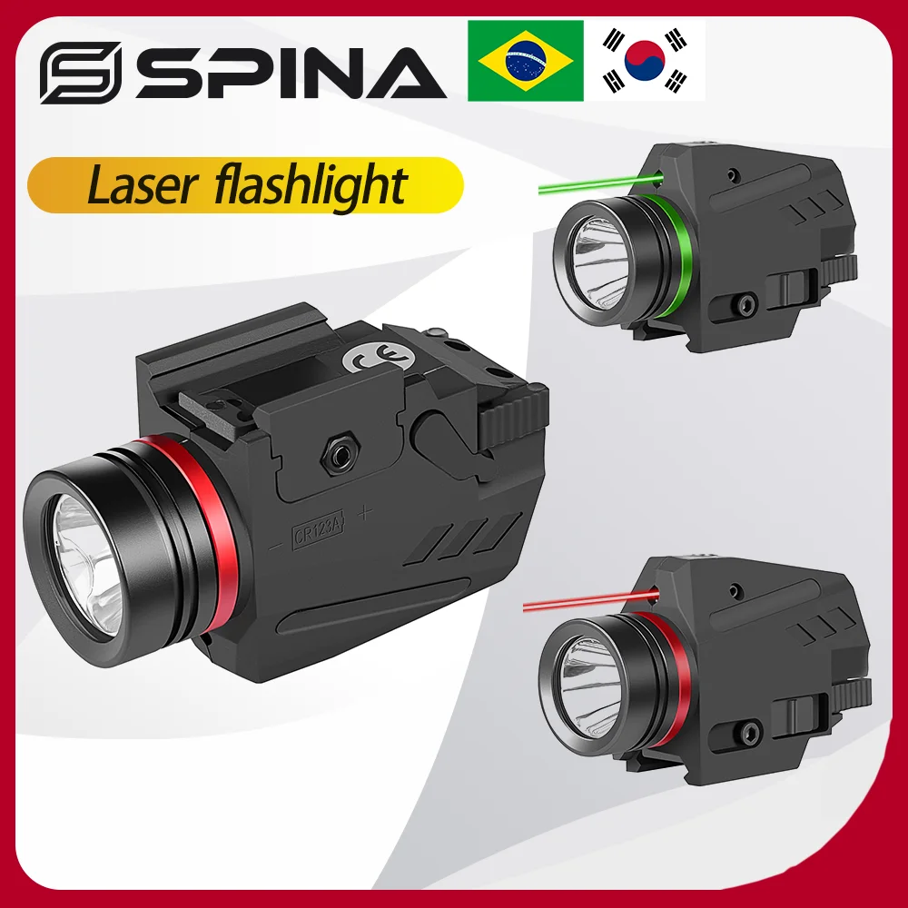 

SPINA OPTICS Tactical Red Dot Laser LED Flashlight Sight Combination Suitable For 20mm Rail Mini Pistol