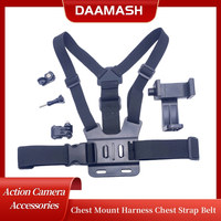 All-in-One 5pcs Action Camera Kit Head Strap Chest Strap Mount Adjustable for GoPro Phone Osmo Enhanced Stability Versatility