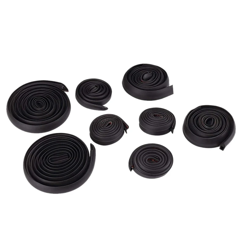 

For Tesla Model 3 Front Rear Door Seal Kit Weather Strip Wind Reduction Truck AB Pillar Soundproof Rubber Seal Strip Kit