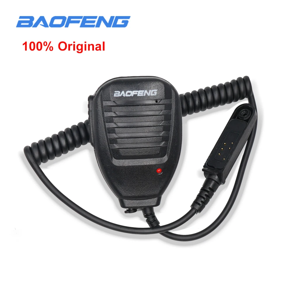 Baofeng Walkie Talkie UV-9R Plus Speaker Microphone 2 Way Radio Audio Adapter Waterproof PTT Speaker Mic for UV9R BF-A58 BF-9700