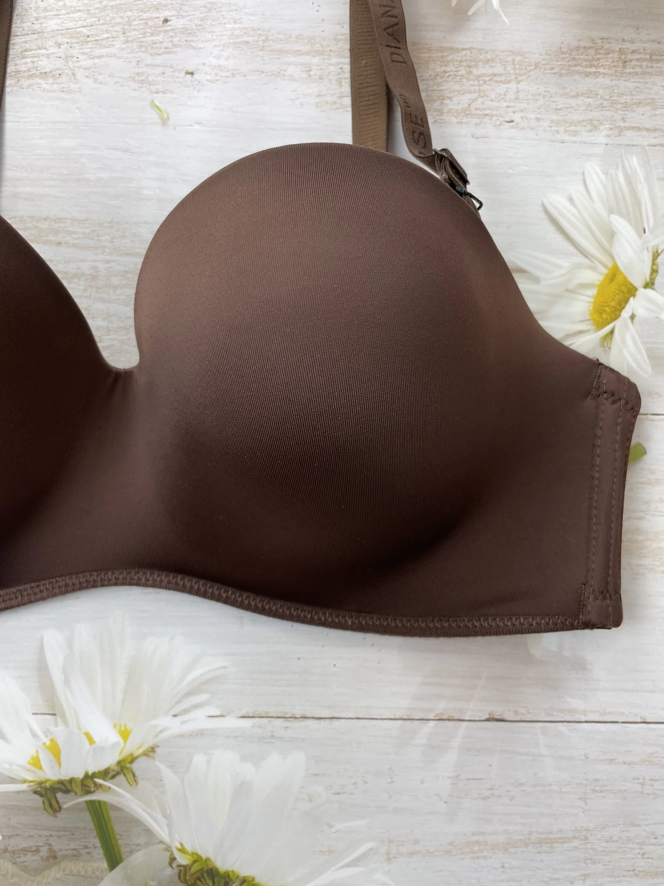 حمالة صدر ثلاثية الصدر راقية للسيدات ، ملابس داخلية مثيرة ، كوب قالب رقيق ، لون خالص ، كوب د ، صدر رفيع #4