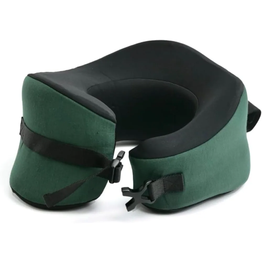 

Travel Pillow, Award-Winning Patented Ergonomic Design for Chin & Neck Support Memory Foam Neck Pillow, Compact Airplane Pillow