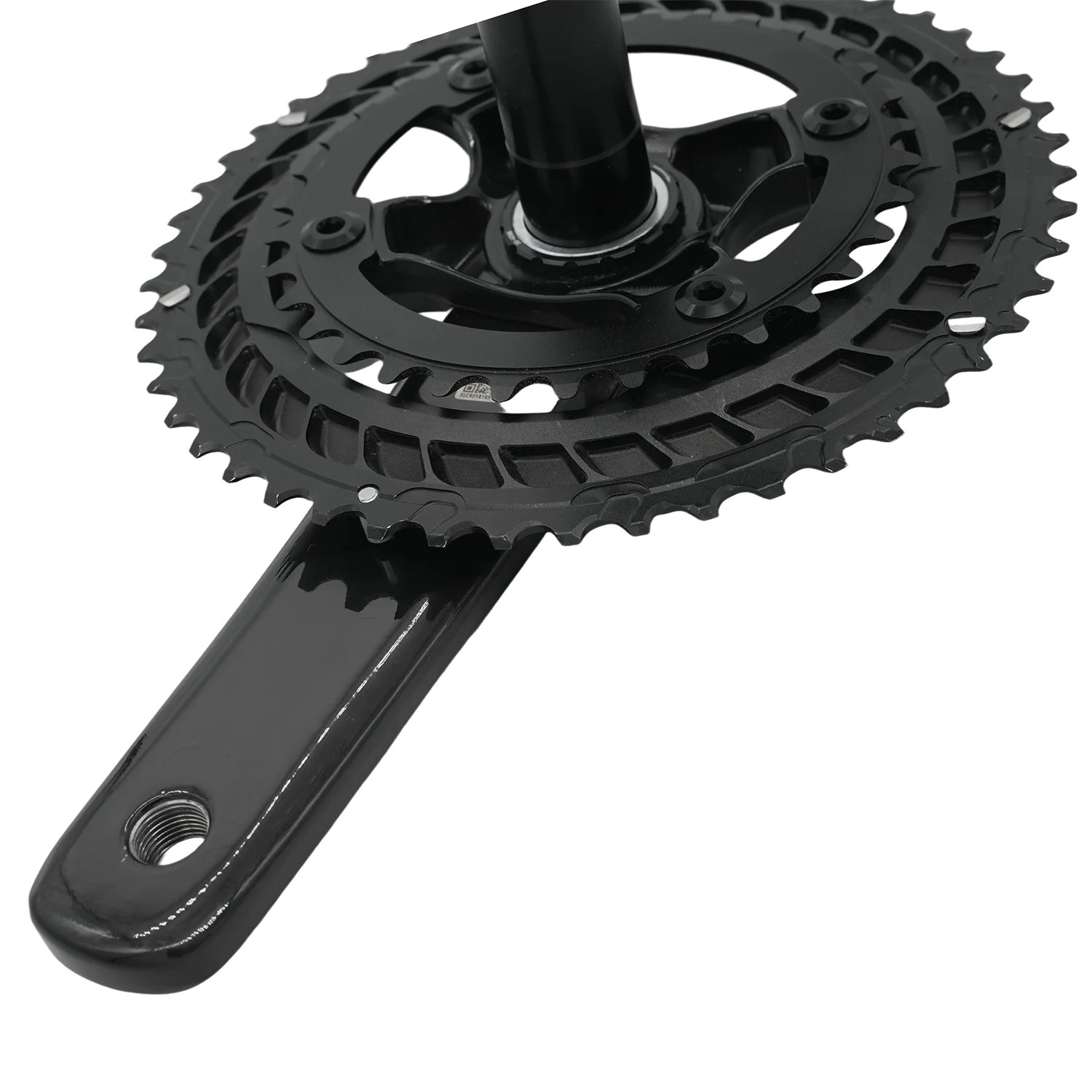 LOGOTIPO-Personalizar WheelTop Carbono Pedaleira Manivelas de Carbono com Roda de Corrente