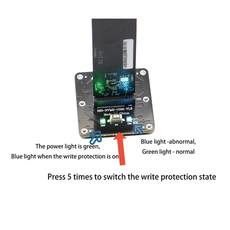 External SSD Hard Disk NVME Enclosure 10G Online Reading Writing Speed SSD Case For M.2 NVME SATA SSD Docking Station Test Board image 3
