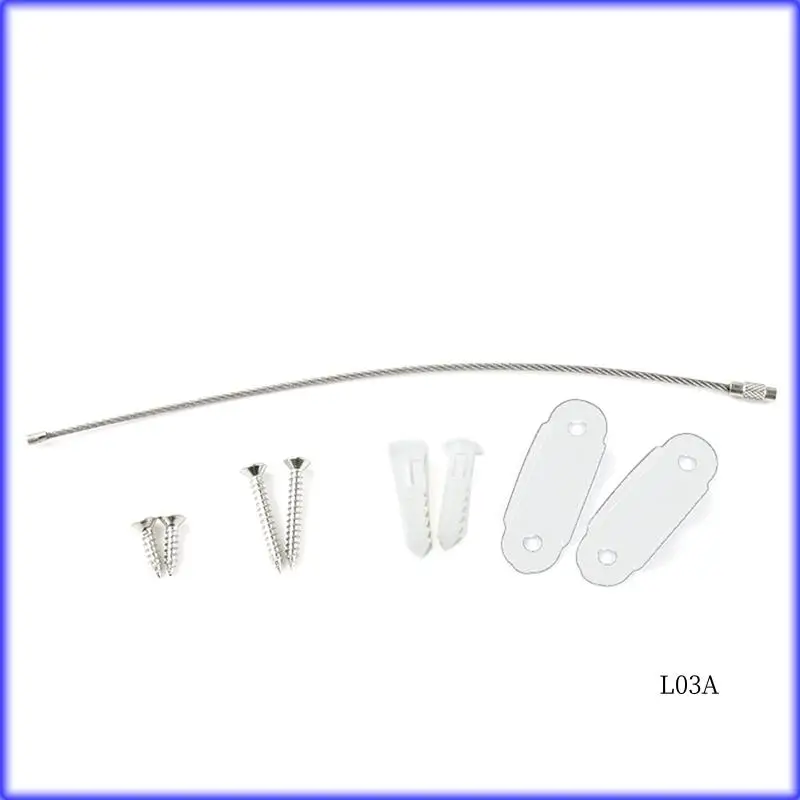 

RM-10 Pcs Furniture Anchors Baby Proofing, Anti-Tip Metal Children's Furniture Straps, For Cabinet Wardrobe Drawers Dresser Dura