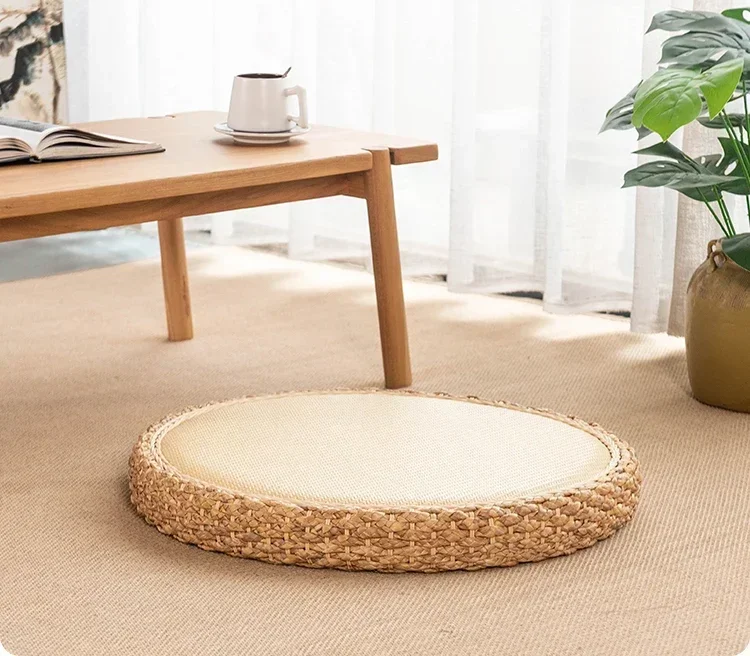 

Balcony futon seat cushion Japanese tatami mat meditation mat meditation mat bay window pad straw floor cushion chair cushion