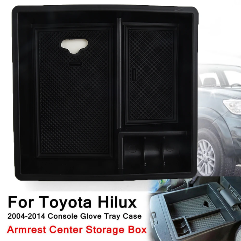 

Hot Sale Car Center Console Armrest Storage Box Tray For Toyota Hilux VIGO Fortuner Innova 2004-2014 Armrest Center Storage Box