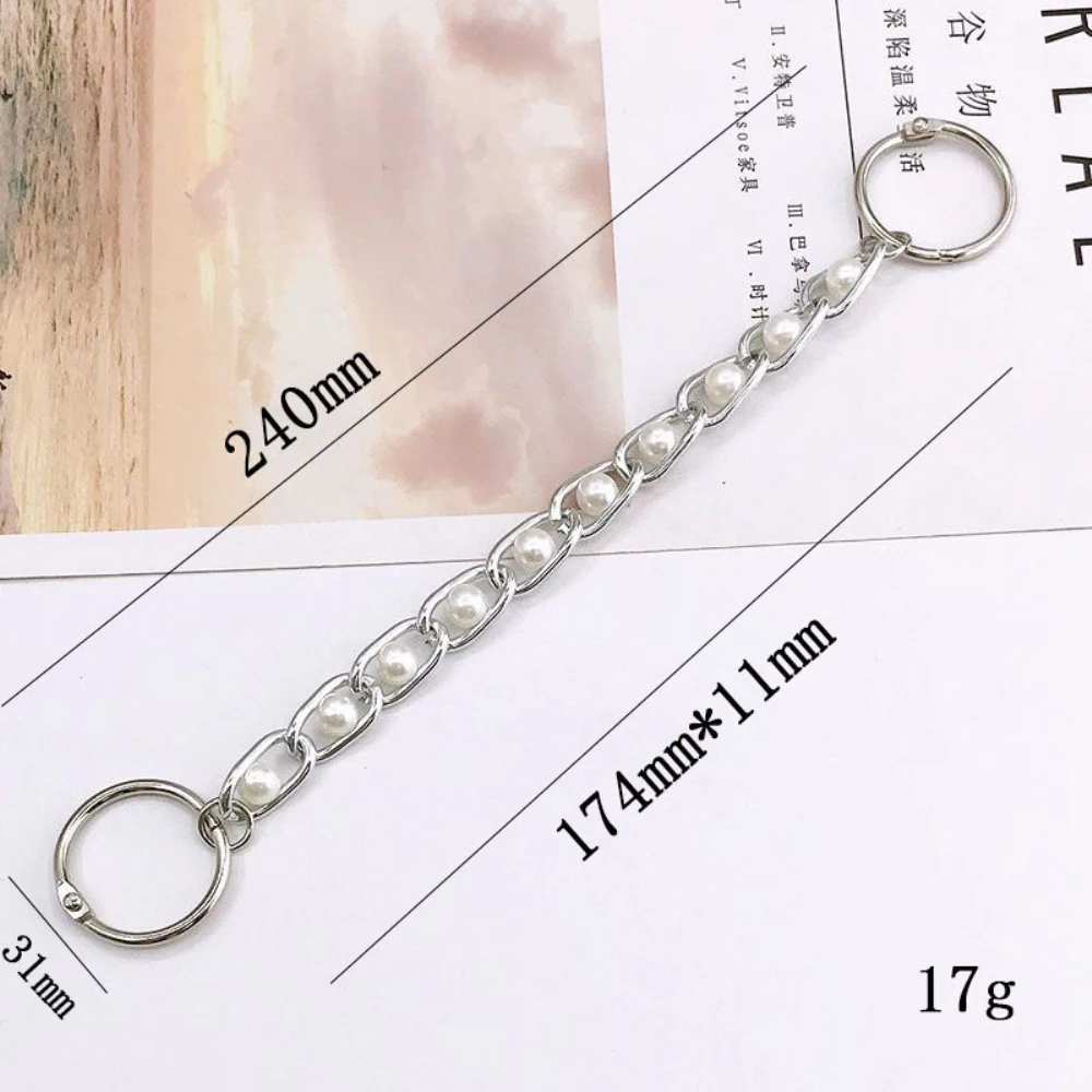 Stainless Steel Inlaid Chain 1pc Hole Shoe Accessories Easy Installation Crocodile Leather Shoes Charm Chain Shoe-buckle