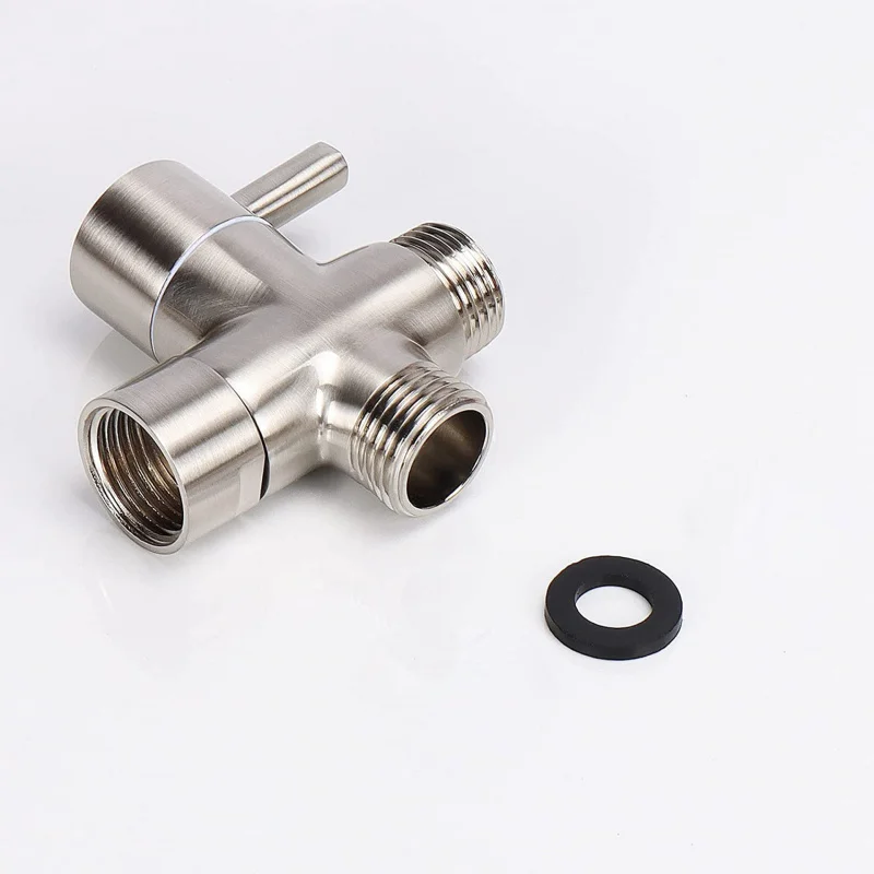 

Shower Diverter Valve 7/8 Tee Connector Bathroom Faucet Splitter Bathroom Bidet Faucet Handheld Toilet Bidet Sprayer Set
