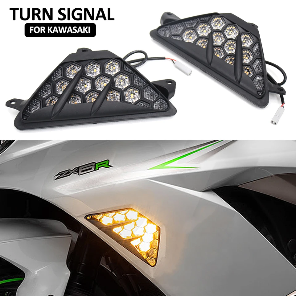New NINJA ZX6R ZX-6R 2013 - 2023 2022 Front Turn Indicator Signal
