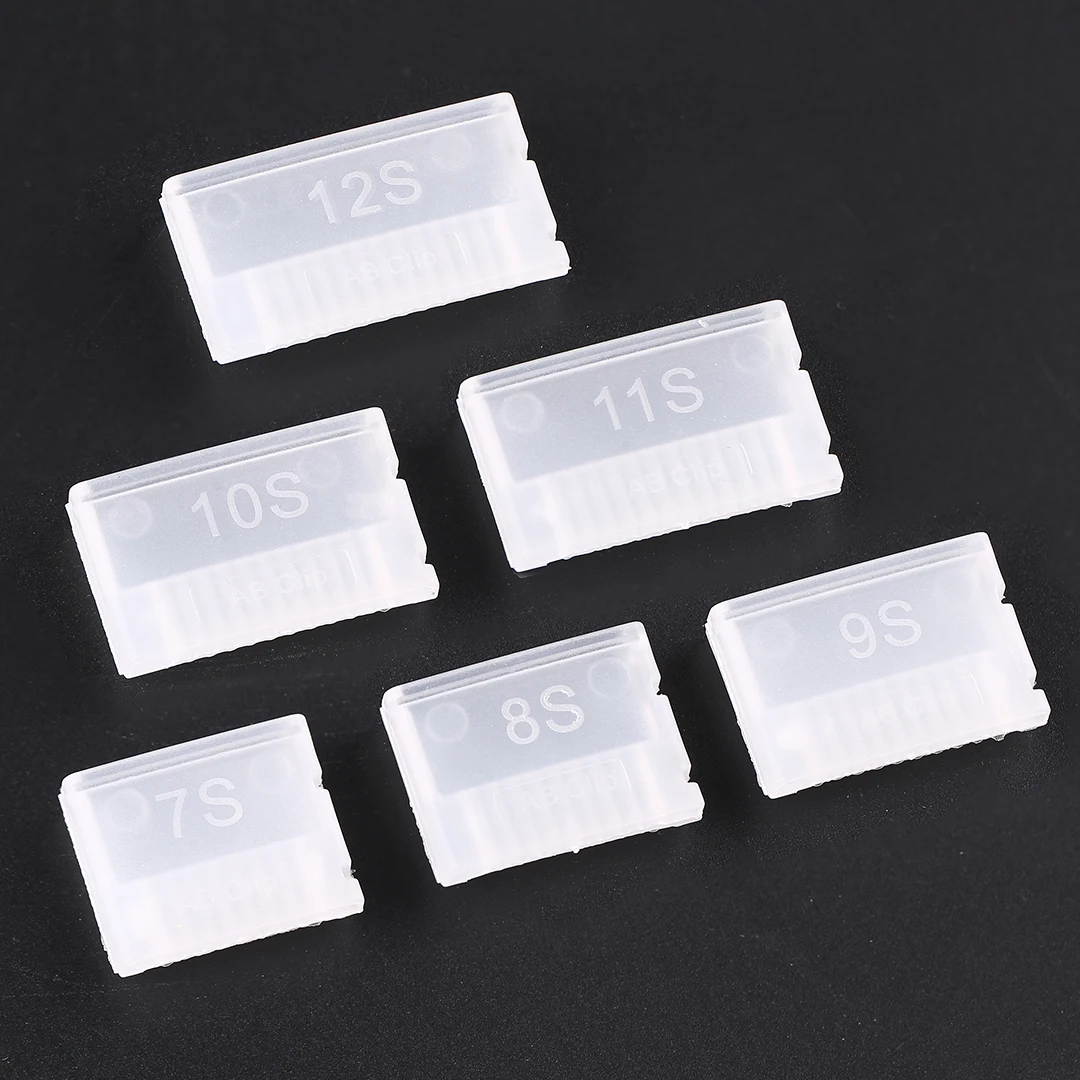 AB Clip Balance Plug Protector LiPo Battery Balance Head Protective Sleeve Battery Charging Connector Protection Clip Fit 7-12S