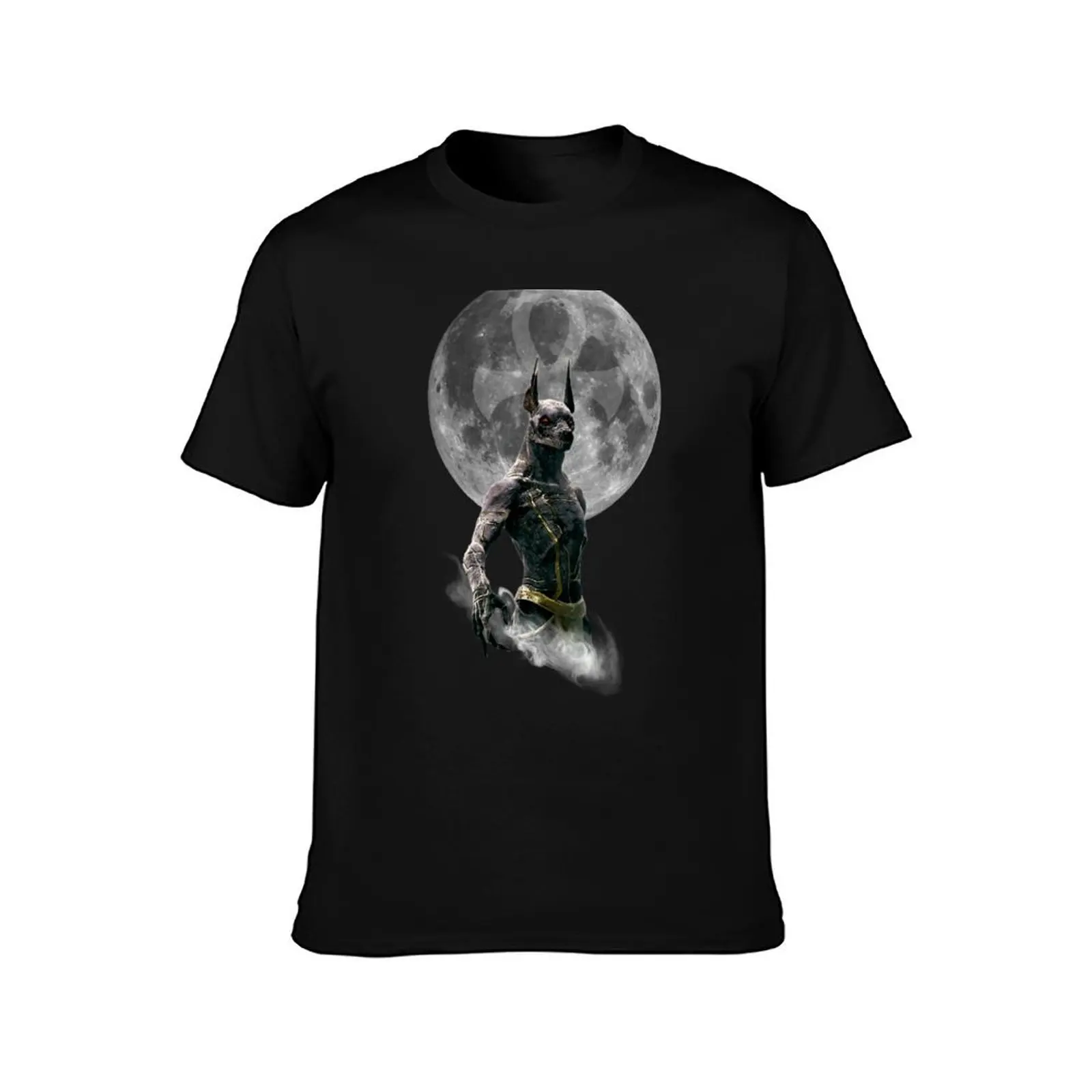 Anubis T-Shirt Summer Casual Cotton Tee Oversized Streetwear Tops Vintage Graphic Print Loose Fit Short Sleeve 100% Cotton
