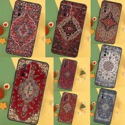 Persian carpet Floral pattern Case For POCO F6 Pro X6 X5 X3 F3 F5 M6 M5s Xiaomi 14 Ultra 12 13 Lite 11T 12T 13T Pro Cover