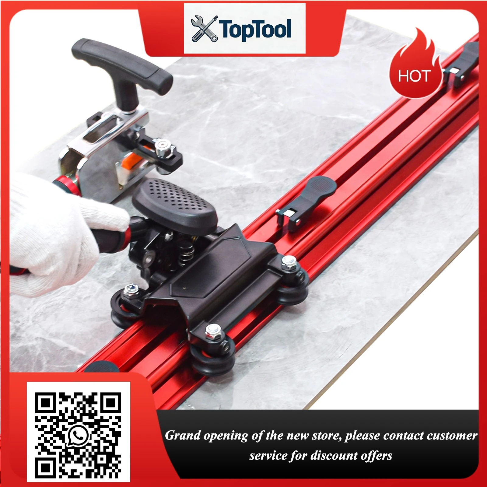 Professional ML2000 Slim System Tile Cutter, High Precision Three Blade Manual Slab Cutter for 1800mm Large Tiles