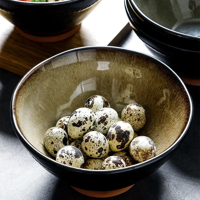 LingAo-Creative Ceramic Fruit Salad Bowl, Noodles and Soup Bowl