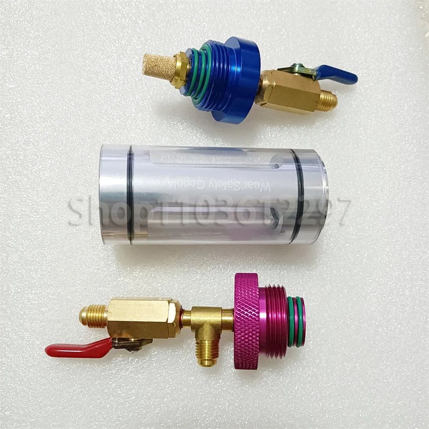 Auto Air Conditioner Refrigerant Filler Vacuum Type Water Tank Replacement Auto Repair Tool Assembly Parts