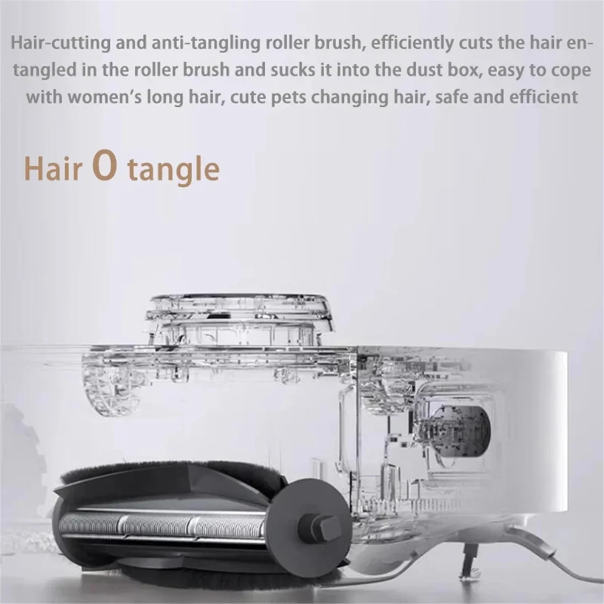 Eco-friendly Cutting Hair Anti-Tangle Roller Brush for Dreame L10s Ultra L20 Ultra X10 X20 Pro X30 X30 Pro L30 Ultra X40