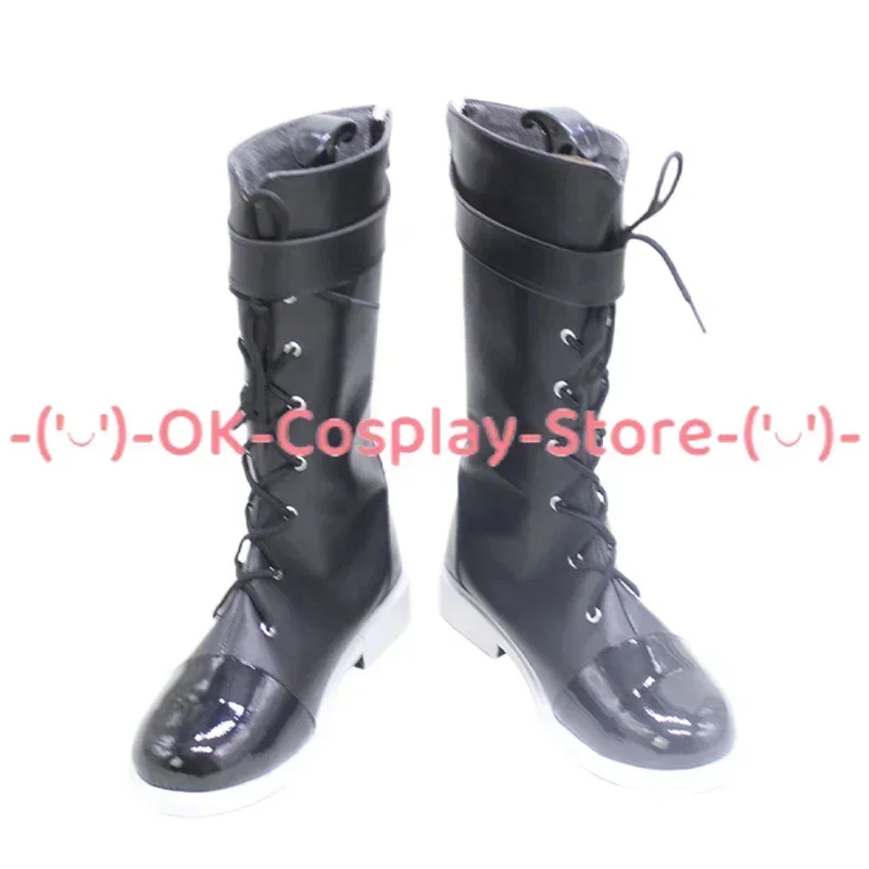 [Angepasst] Vtuber AZA Cosplay Schuhe Anime Spiel Roleplay Kostüm Prop Halloween Karneval Party PU Leder Stiefel