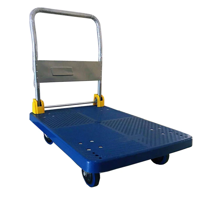 300kg Customizable Universal Wheel Warehouse Trolley Foldable Platform Wheelbarrow for Tools Boutique Factory