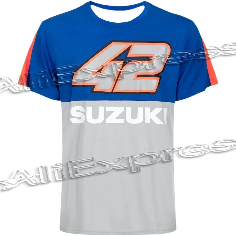 

AlexRins 2025 Motorcycle GP Racing Calendar T-shirt - NO.42 Quick Drying 3D Short Sleeved Men's and Women's Fashion Breathable