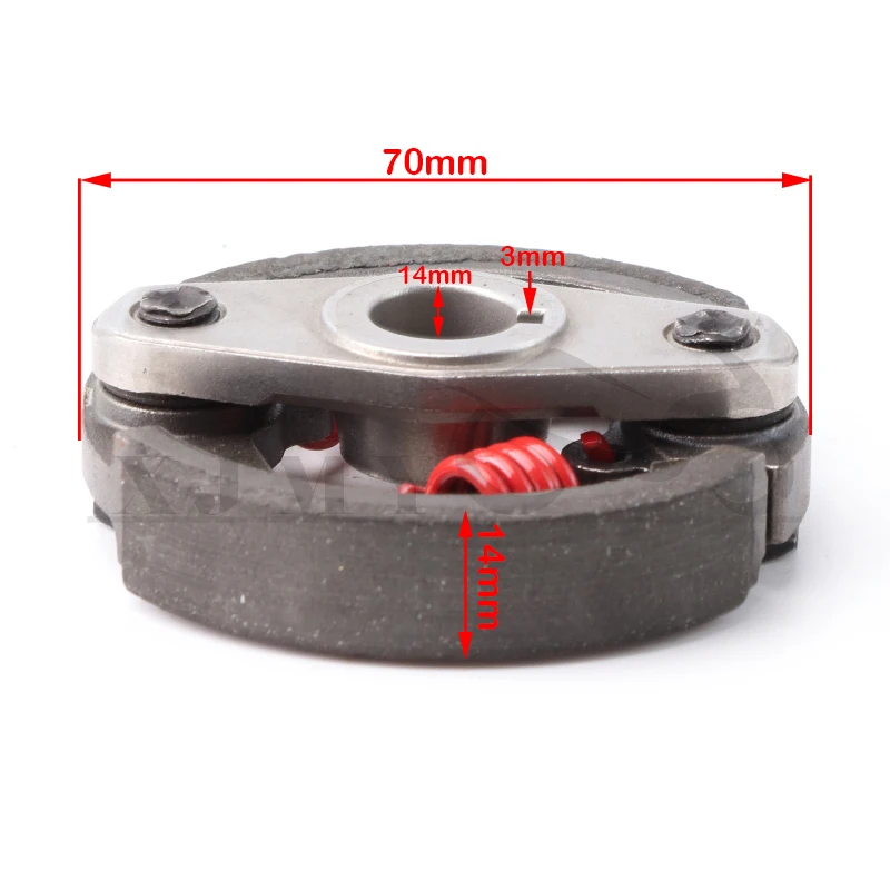 2 Stroke Clutch for Pocket Bike Mini Moto Cross 43cc 47cc 49cc Engine Dirt Bike ATV Quad Crosser 4 Wheeler 2 Spring High Perform