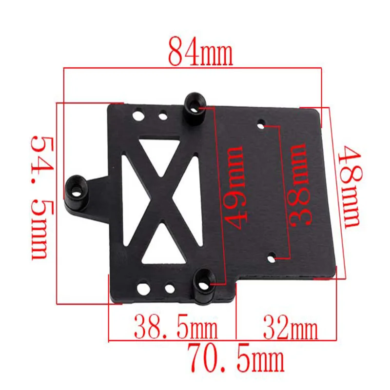 RGT RC CAR  Accessories  H98011 Black Plastic ESC Mount  Fit HongNor HNR 1/10 Monster Truck H9801/H9801-MT