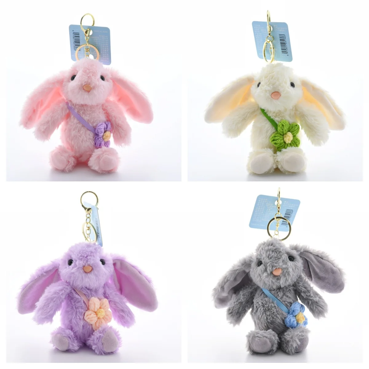 Ins Kleine Verse Bloemen Bunny Pluche Pop Sleutelhanger Hanger Creatief Met Geur Schattige Bunny Pluche Rugzak Hanger Verjaardagscadeaus