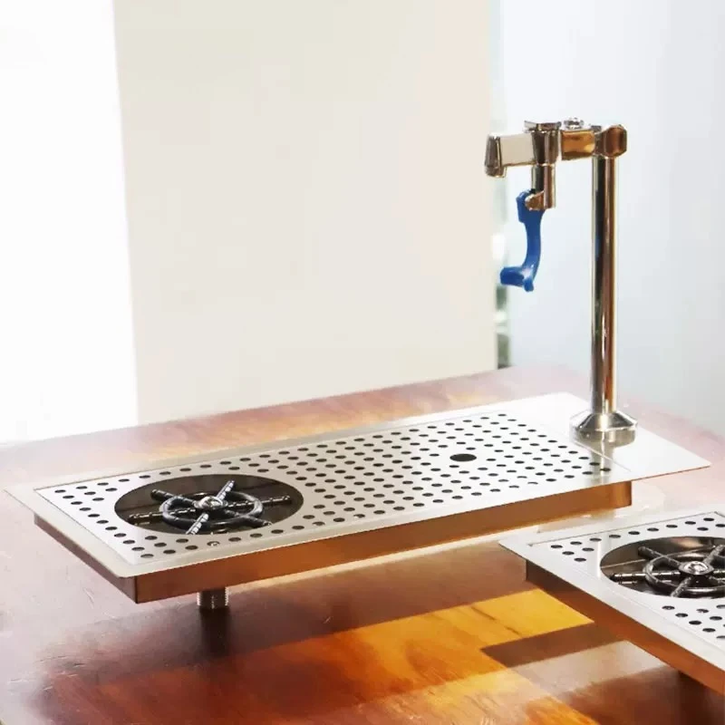 Stainless steel integrated faucet high-pressure cup washer bar water tray thickened embedded multi-function