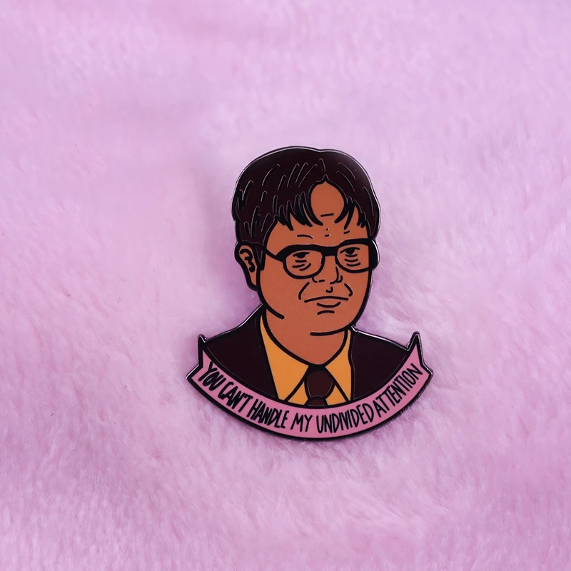 The Office You Cant Handle My Vndivided Attention Enamel Pin Lapel Pin for Clothes Brooches on Backpack Briefcase Badge Jewelry