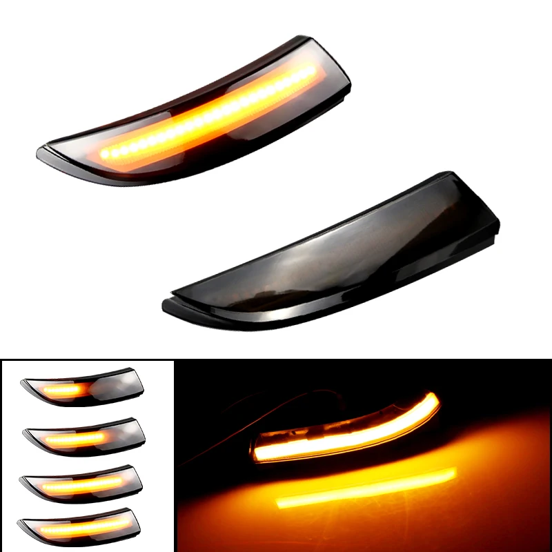 2 قطعة لا خطأ LED الجانب مرآة ديناميكية بدوره إشارة أضواء متتابعة لفورد فييستا Mk7 2008-2017 لفورد B-Max اكسسوارات السيارات #1