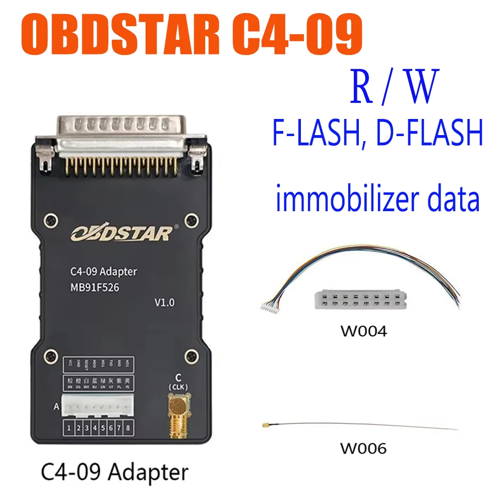 

C4-09 MB91F526 Adapter FOR OBDSTAR Kit Use with OBDSTAR DC706 X300 Classic G3 Pre-sale Immobilizer Data Decryption 2025 New