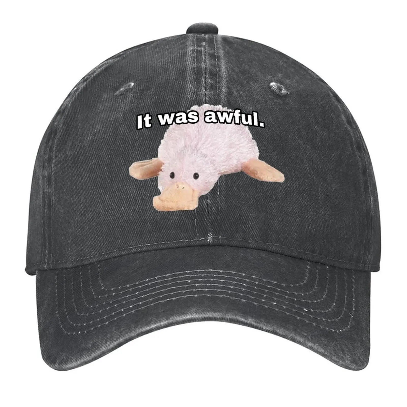 

Webkinz waddles googles it was awful meme Baseball Cap fun hats Beach Luxury Man Hat Women's Golf Wear Men's