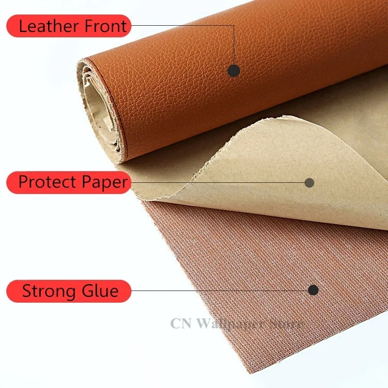 50x137cm Self Adhesive Leather Repair Kit Patch Stick-on Sofa Repairing Subsidies Leather PU Fabric Stickers Patches Scrapbook