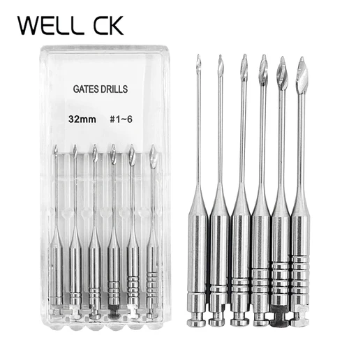 Instrumento endodóntico de acero inoxidable para odontología, herramientas dentales, Lima de taladro de puerta Endo, raíz Cannal, 28mm, 32mm