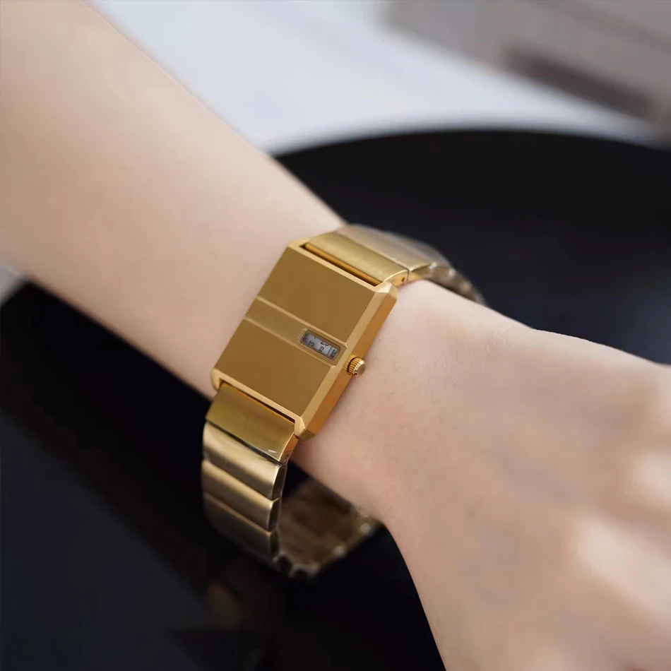 ساعة كوارتز PINTIME Y2K ذات ملمس مميز للجنسين، ساعة مستوحاة من Instagram بتصميم ريترو فاخر مستوحى من الهدايا للأزواج #4