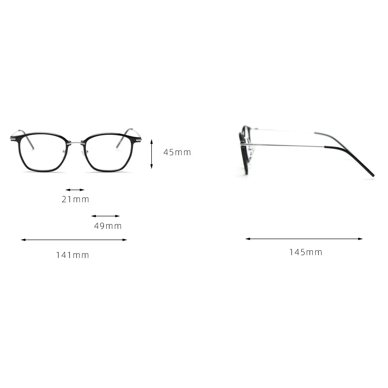 نظارات TR مريحة وخفيفة للغاية للنساء، نظارات طبية تقدمية متعددة البؤر مصنوعة من خليط معدني