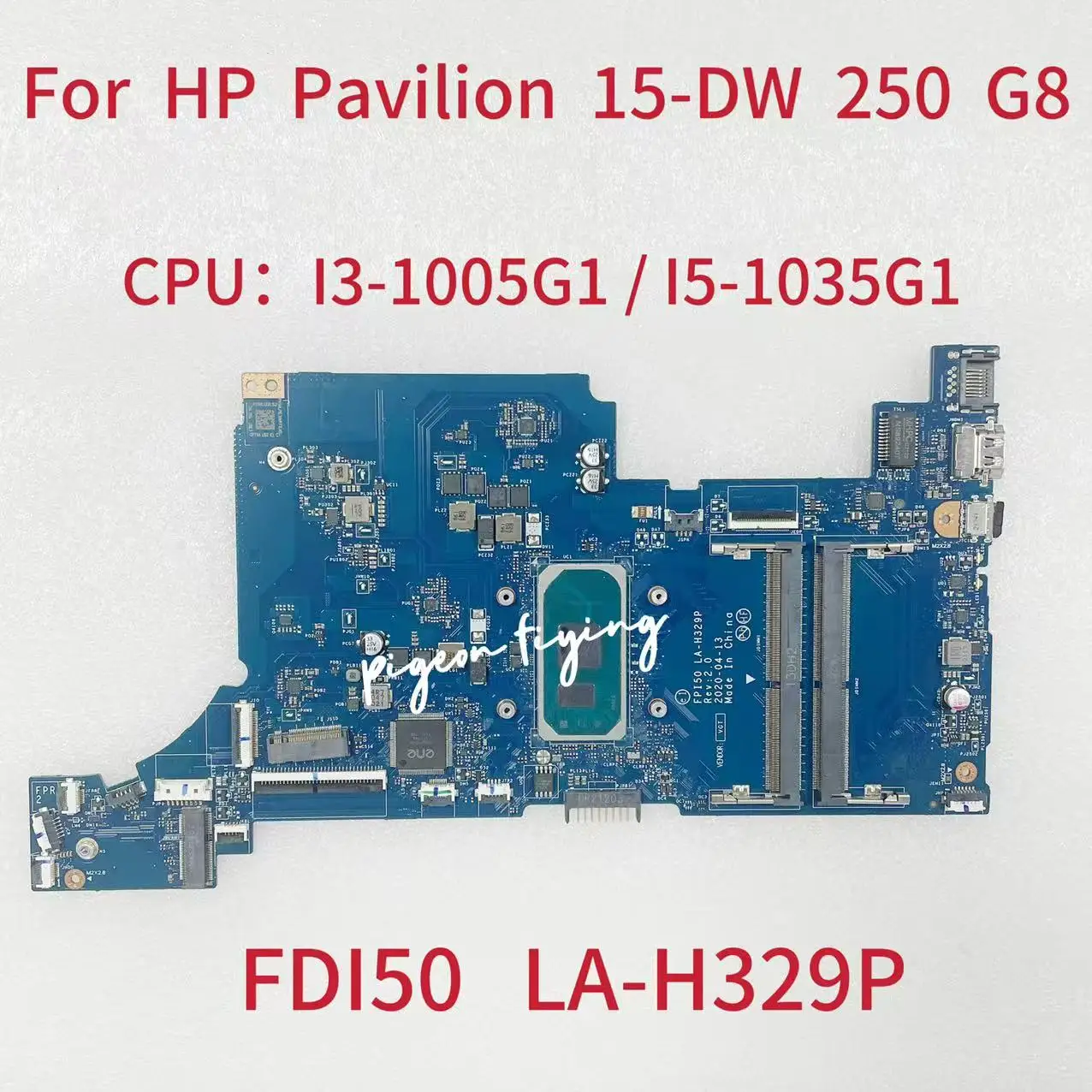 

FPI50 LA-H329P For HP 15-DW Laptop Motherboard CPU: I3-1005G1 I5-1035G1 DDR4 L86470-601 L86465-601 L87541-601 100% Test OK