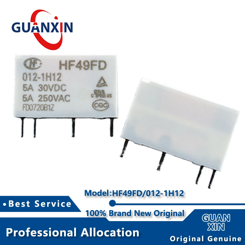 100% New  Marking HF49FD/012-1H12 SIP-4 HF49FD-012